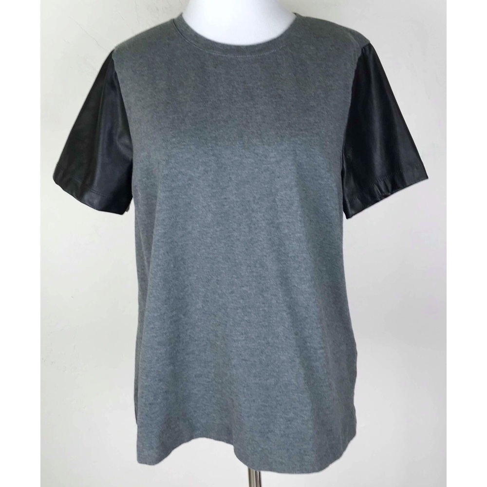 J. Crew Factory Gray and Black Top